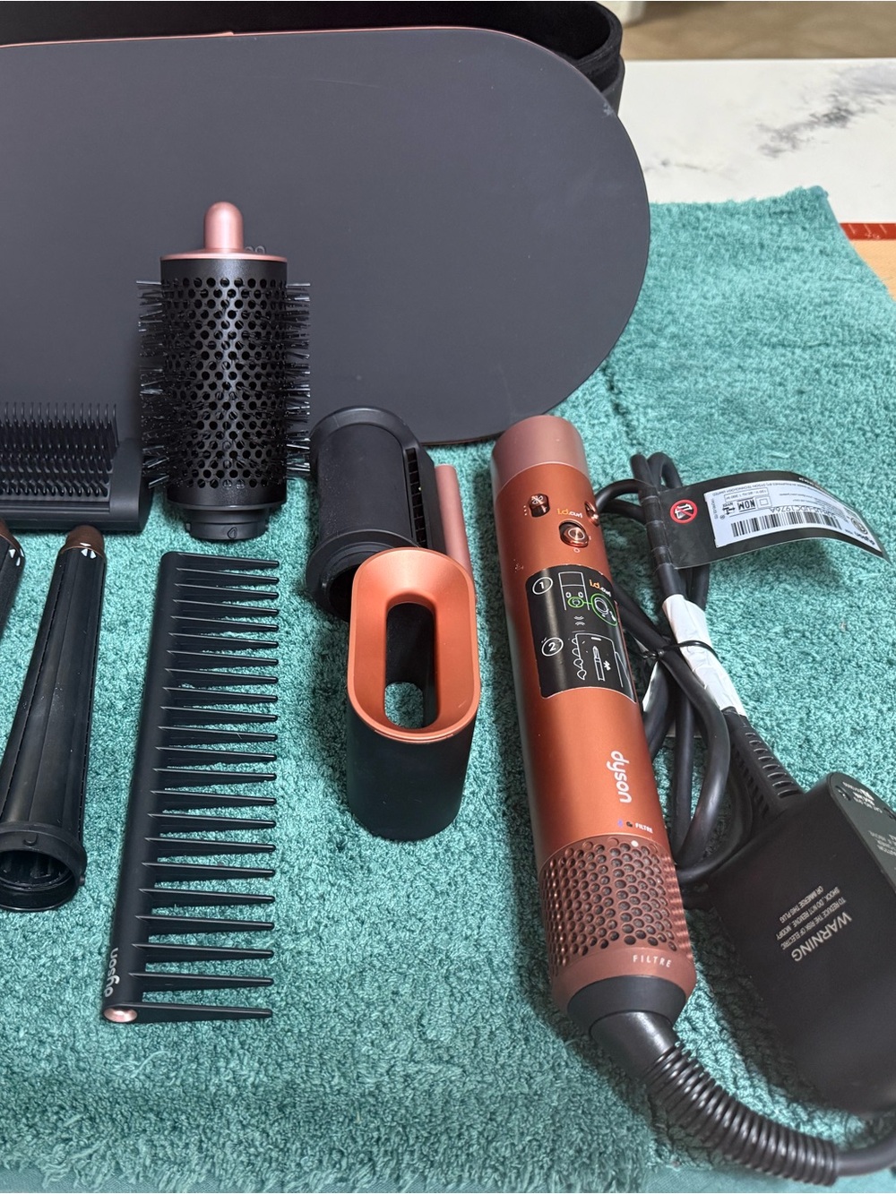 Dyson Hot Air Styler in Copper and Black. Limited edition Dyson..